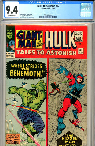 Tales to Astonish #67 CGC graded 9.4 - SOLD!