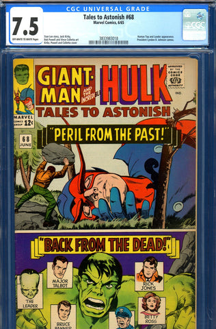Tales to Astonish #68 CGC graded 7.5 Human Top/Leader appearance - SOLD!