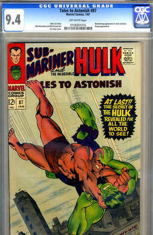 Tales to Astonish #87   CGC graded 9.4 -  SOLD