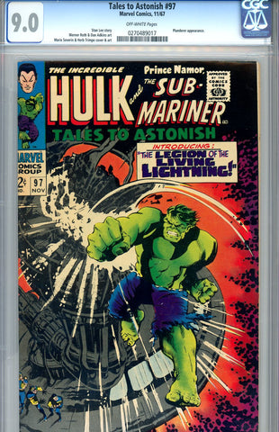 Tales to Astonish #97  CGC graded 9.0 - SOLD!