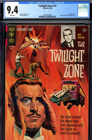 Twilight Zone #15 CGC graded 9.4 white pages SOLD!
