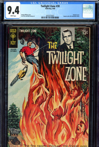 Twilight Zone #30 CGC graded 9.4  white pages - SOLD!