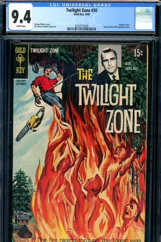 Twilight Zone #30 CGC graded 9.4  white pages SOLD!