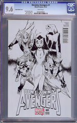 Uncanny Avengers #1   CGC graded 9.6 - Coipel Sketch Cover - SOLD!