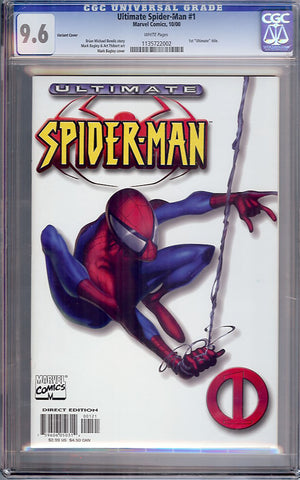 Ultimate Spider-Man #01 CGC graded 9.6 variant cover - first Ultimate title - SOLD!