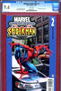 Ultimate Spider-Man #02 CGC graded 9.6 Spider-Man on car cover