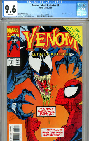 Venom: Lethal Protector #6 CGC graded 9.6 - last issue - SOLD!