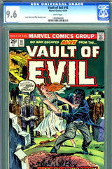 Vault Of Evil #16 CGC graded 9.6 - second highest graded - SOLD!