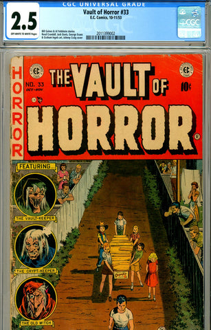 Vault of Horror #33 CGC graded 2.5 SOLD!