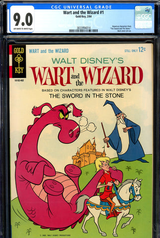 Wart and the Wizard #1 CGC 9.0 - based on "Sword and the Stone" - SOLD!