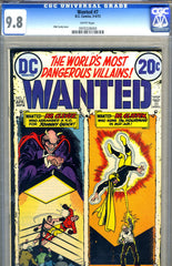 Wanted, the World's Most Dangerous Villains #7   CGC graded 9.8 HG - SOLD!
