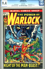 Warlock #01   CGC graded 9.4 - origin of Warlock - white pages - SOLD!