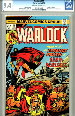Warlock #11  CGC graded 9.4 - SOLD!
