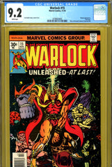 Warlock #15 CGC graded 9.2 - first Gamora cover Thanos cover/story - SOLD!