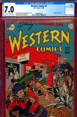 Western Comics #02 CGC graded 7.0 Sherman cover/art