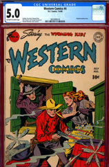 Western Comics #04 CGC graded 5.0 Sherman cover/art