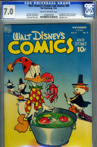 Walt Disney's Comics and Stories #098   CGC graded 7.0 - SOLD!