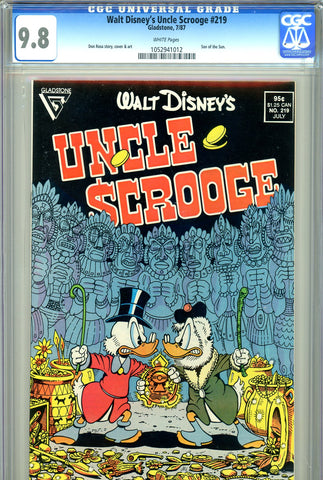 Walt Disney's Uncle Scrooge #219 CGC graded 9.8 - SOLD!