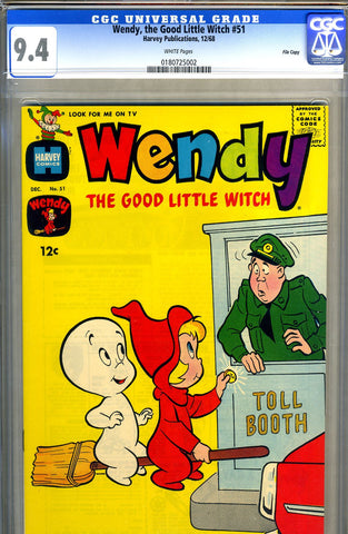 Wendy, the Good Little Witch #51   CGC graded 9.4 SOLD!