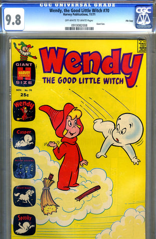 Wendy, the Good Little Witch #70   CGC graded 9.8 - HIGHEST - Giant Size - SOLD!