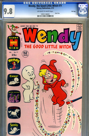Wendy, the Good Little Witch #71   CGC graded 9.8 HG Giant Size SOLD!