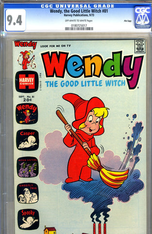 Wendy, the Good Little Witch #81   CGC graded 9.4 SOLD!