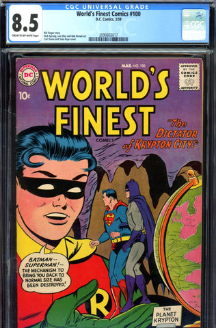 World's Finest #100 CGC graded 8.5 Anniversary Issue - SOLD!
