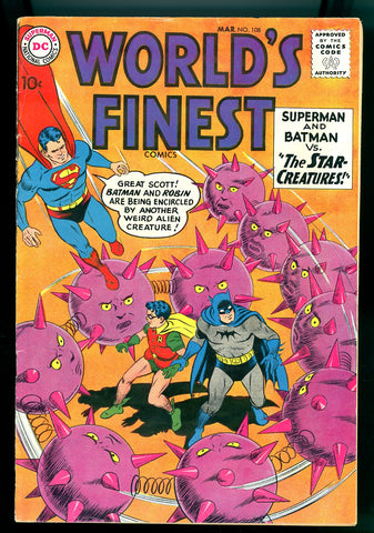 World's Finest #108   FINE+   1960