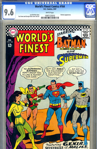 World's Finest #164   CGC graded 9.6 - SOLD