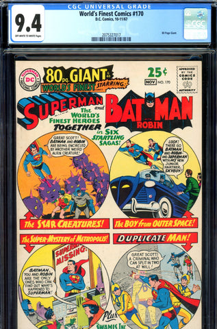 World's Finest #170 CGC graded 9.4  Giant (G-40) - SOLD!