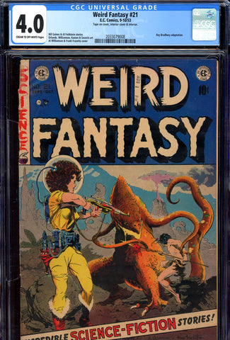 Weird Fantasy #21 CGC graded 4.0  Frazetta cover SOLD!