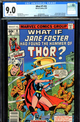 What If? #10 CGC graded 9.0 - first Jane Foster as Thor