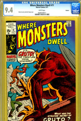 Where Monsters Dwell #11 CGC  graded 9.4 - Oakland pedigree