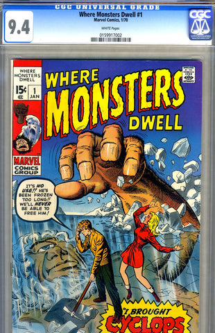 Where Monsters Dwell #1   CGC graded 9.4 - SOLD