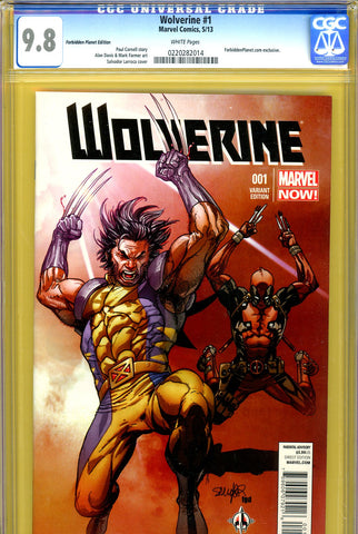 Wolverine (2013) #1 CGC graded 9.8  Forbidden Planet Edition - SOLD!
