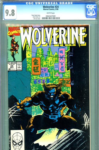 Wolverine #024 CGC graded 9.8 - HIGHEST GRADED Jim Lee cover - SOLD!