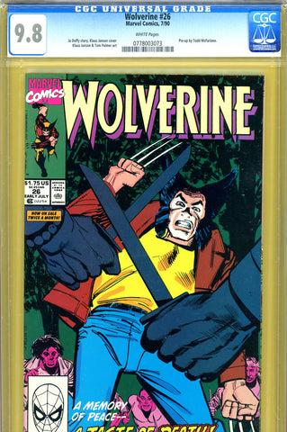 Wolverine #026 CGC graded 9.8 - HIGHEST GRADED McFarlane pin-up