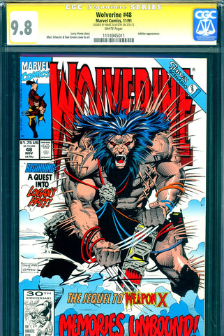 Wolverine #048 CGC graded 9.8 - Signature Series Marc Silvestri c/a - SOLD!