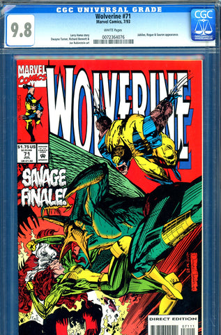 Wolverine #71 CGC graded 9.8 - Sauron cover/story -  HIGHEST GRADED