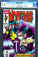 Wolverine #072 CGC graded 9.8 - HIGHEST GRADED Sentinels c/s - SOLD!