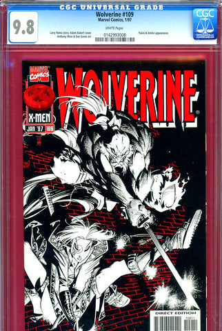 Wolverine #109 CGC graded 9.8 - Yukio and Amiko app. HIGHEST GRADED