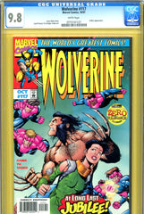 Wolverine #117 CGC graded 9.8 - HIGHEST GRADED Jubilee cover/story - SOLD!