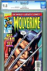 Wolverine #119 CGC graded 9.8 - HIGHEST GRADED "Not Dead Yet" begins