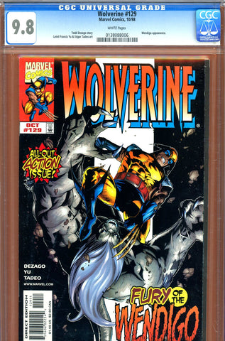 Wolverine #129 CGC graded 9.8 -  Wendigo cover and story HIGHEST GRADED