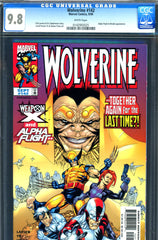 Wolverine #142 CGC graded 9.8 - HIGHEST GRADED Alpha Flight app.