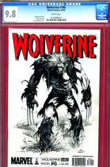 Wolverine #180 CGC graded 9.8 - HIGHEST GRADED  sketch cover