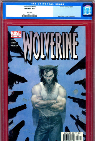 Wolverine #182 CGC graded 9.8 - Ribic cover - Chen and Palmer art - HIGHEST GRADED