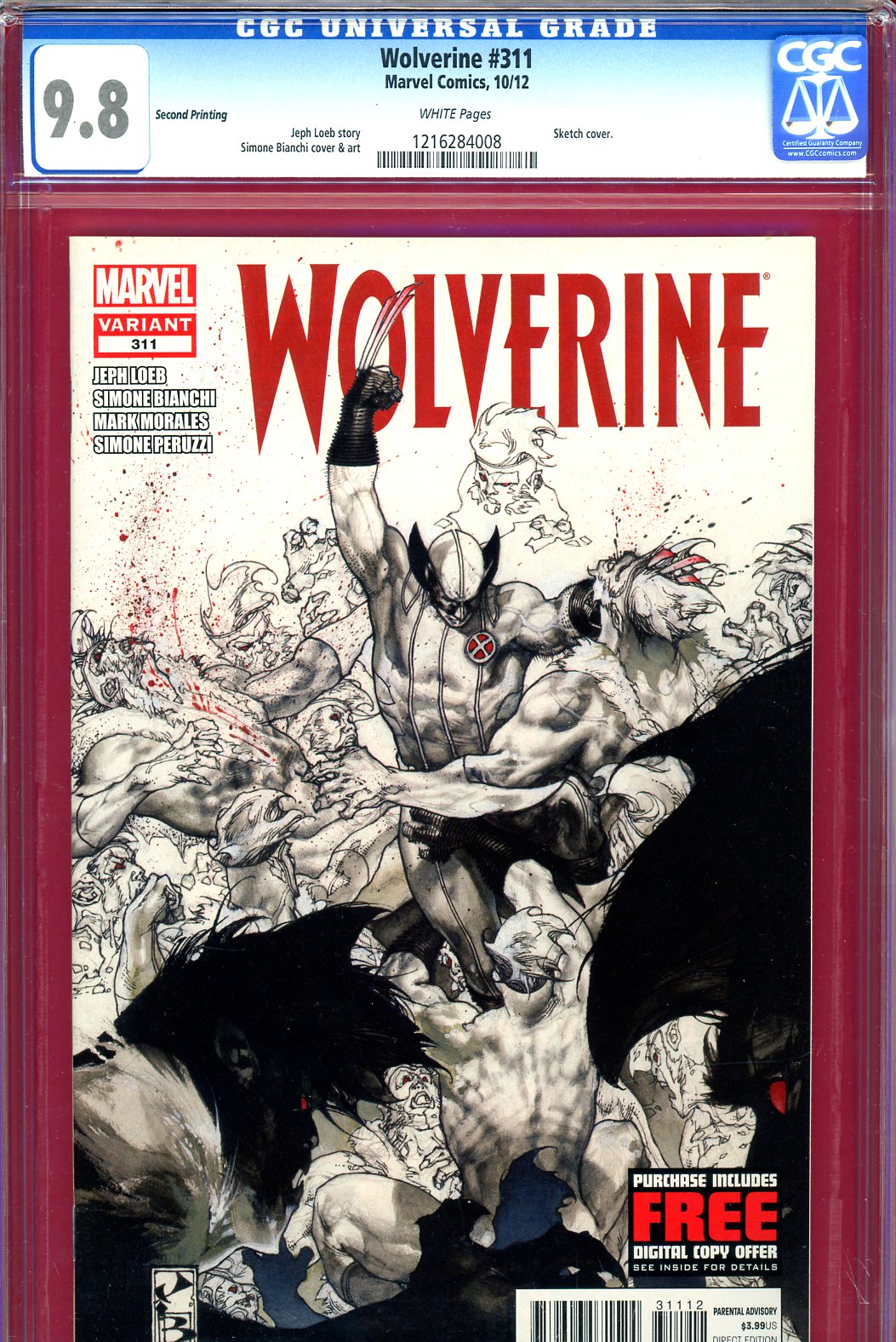 Wolverine Vol 3 20 Cover D Wizard World Texas Sketch Cover Signed By John  Romita Jr  Midtown Comics