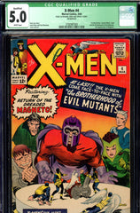 X-Men #004 CGC graded 5.0 - second EVER appearance of Magneto