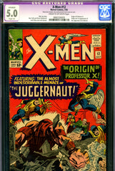 X-Men #012 CGC graded 5.0 - first Juggernaut - origin of Professor X - SOLD!